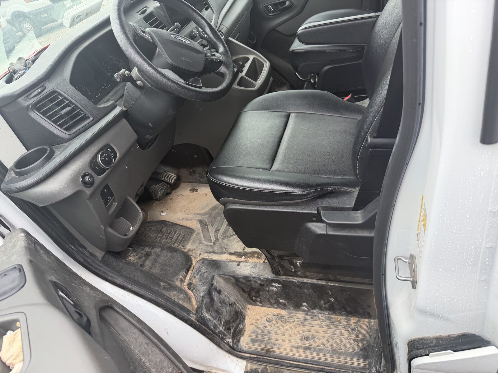 Ford Transit van before detailing