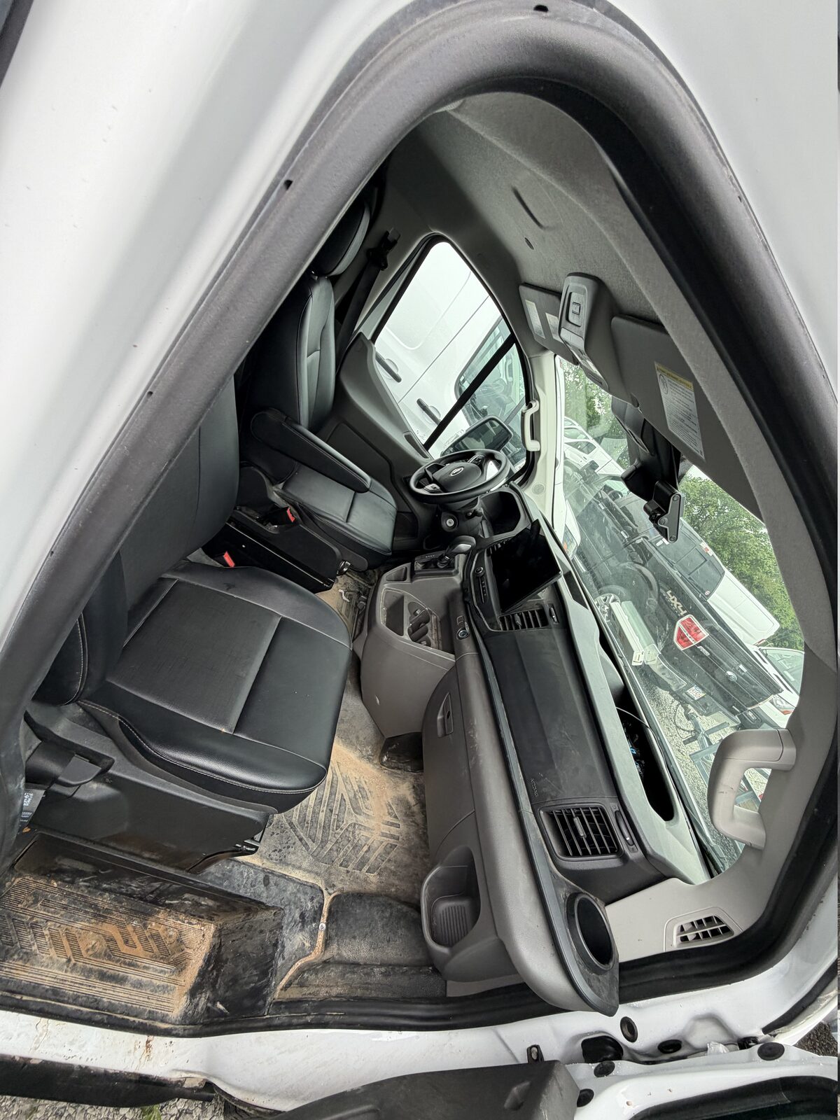 Ford Transit van before detailing